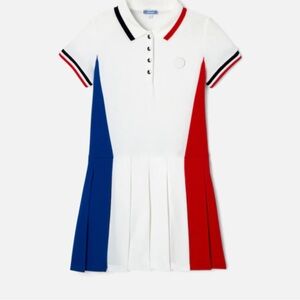 Jacadi White Polo with Red and Blue Accents